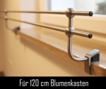 Blumenkastenhalterung  Steinfensterbank Doppelstange für 120 cm Blumenkasten